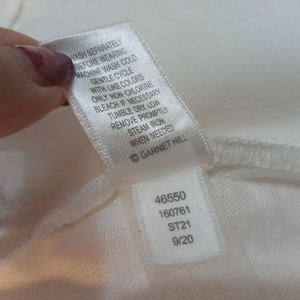 Garnet Hill Modern Linen Wide Leg Trouser Pants White Size 18 - Picture 15 of 15